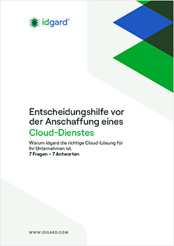 idgard PDF - Entscheidungshilfe vor der Anschaffung eines Cloud-Dienstes